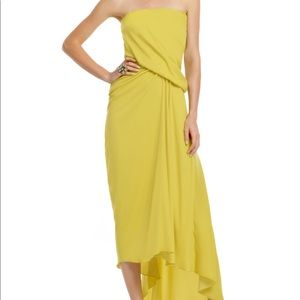 Nigerian Sand Halston Heritage Scarf Hem Strapless